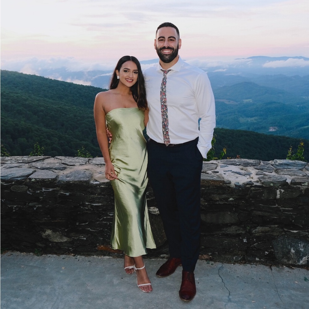 Princess Polly Green Satin Midi - Picture 3 of 5